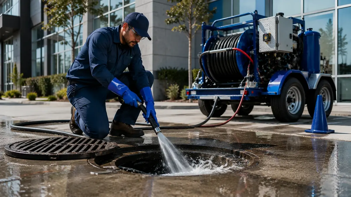 Commercial Hydro Jet Drain Cleaning in Brandeis