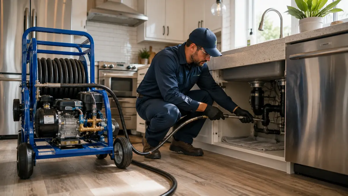 Kitchen Drain Hydro Jetting in Brandeis