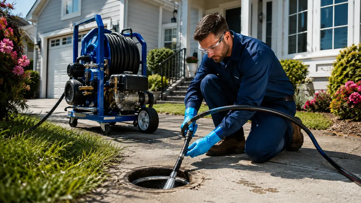 Residential Hydro Jet Drain Cleaning in Brandeis